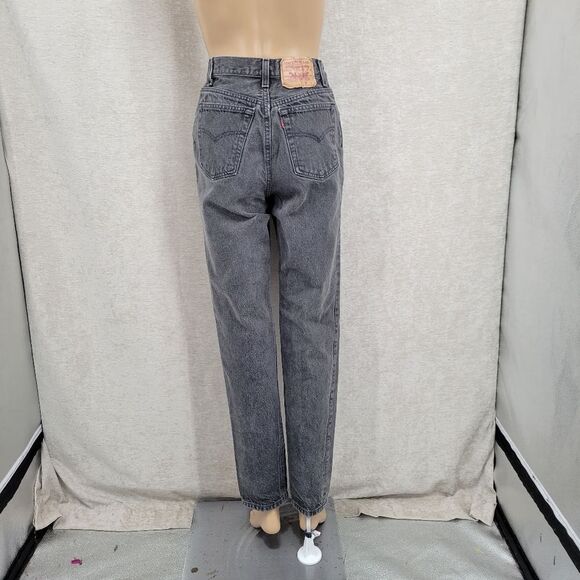 Levi's Vintage 501 Junoirs - Women's Grayish Black Button-Fly Jeans USA 90s - Picture 9 of 14